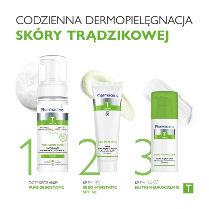 PHARMACERIS T NUTRI NEUROCALMIS NEURO-KOJĄCY KREM odbudowujący funkcje barierowe do twarzy 50 ml