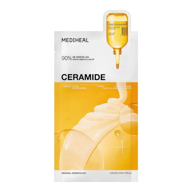 MEDIHEAL CERAMIDE ESSENTIAL MASK MOISTURE BARRIER Nawilżająco-odżywcza maska z ceramidami 24 ml