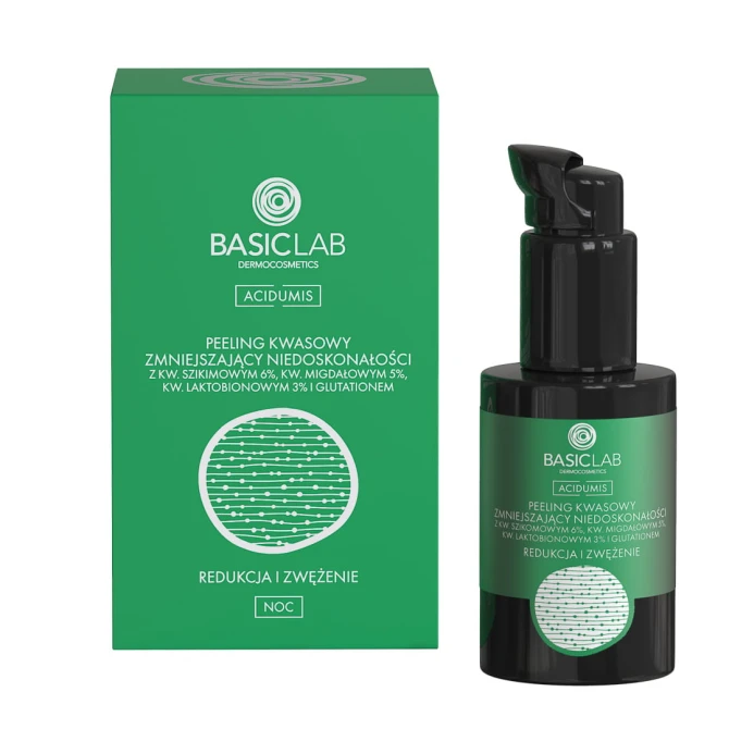 BasicLab ACIDUMIS Peeling Kwasowy Zmniejszający Niedoskonałości - 30 ml
