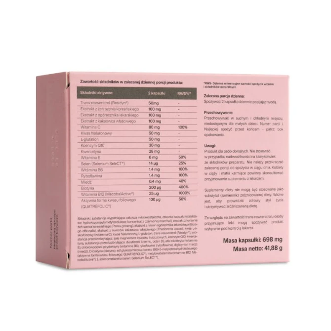 ONEANSWER Healthy Aging Resweratrol Longevity kapsułki 60 szt