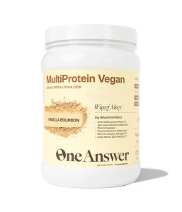 ONEANSWER MultiProtein Vegan Vanilla Bourbon Białko roślinne o smaku waniliowym 450 g