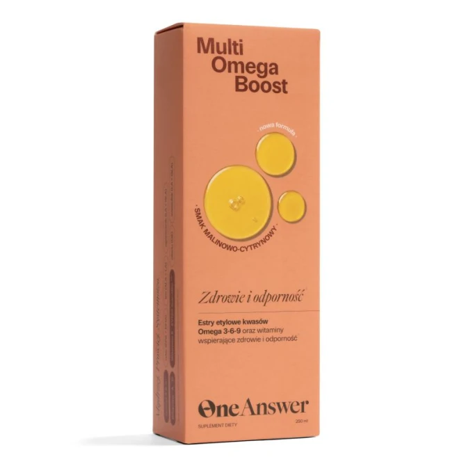 ONEANSWER Multi Omega Boost Olej z kwasami Omega 3-6-9 na odporność 250 ml