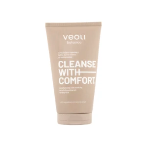 VEOLI BOTANICA CLEANSE WITH COMFORT – Nawilżająco-łagodzący żel do mycia twarzy do skóry suchej 150 ml