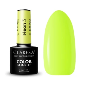 Claresa Color Soak Off UV/LED Neon lakier hybrydowy 3 5g