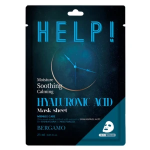BERGAMO Help Sheet Mask maska do twarzy z Hyaluronic A 25ml
