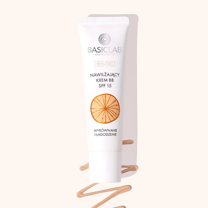 BASICLAB Beauties nawilżający krem BB spf 15, 14% kompleksu nawilżającego 210/beige 33 ml