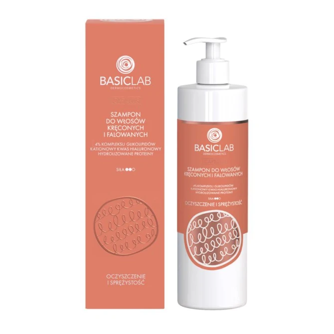 BASICLAB Capillus szampon do włosów kręconych i falowanych 300 ml