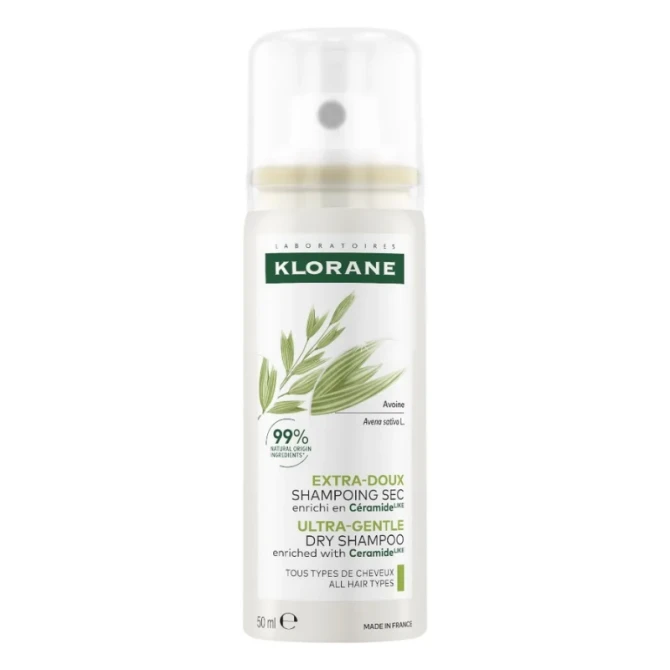 KLORANE Ultrałagodny szampon suchy z owsem i ceramidami - 50 ml