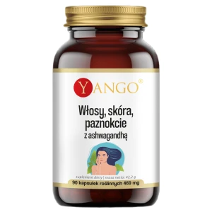 Yango Włosy skóra paznokcie z ashwagandhą suplement diety 90 kapsułek