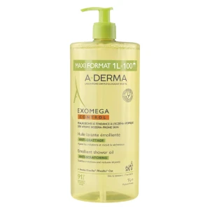  A-DERMA EXOMEGA CONTROL Zapobiegający Swędzeniu Olejek Emolientowy Do Mycia - 1000 ml