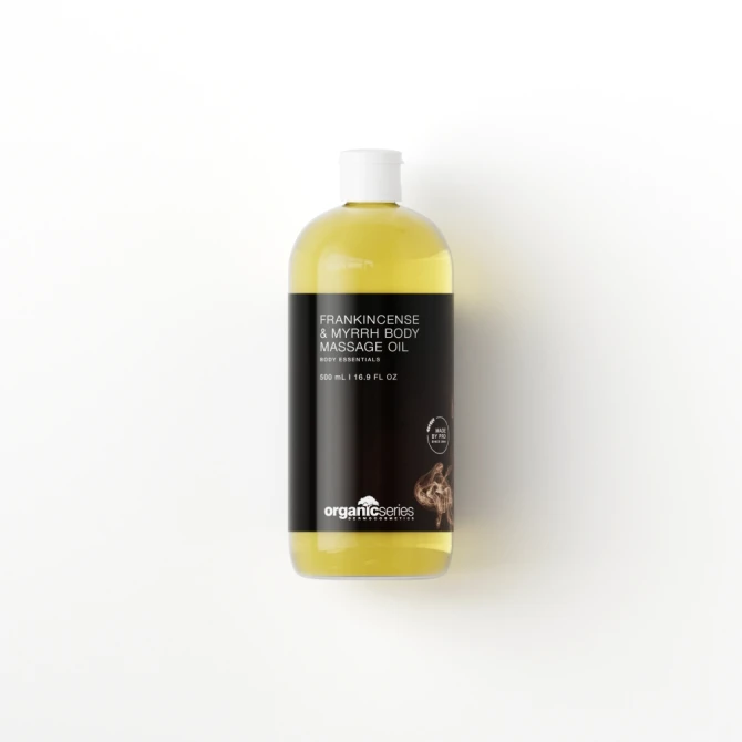 ORGANIC SERIES Olej do masażu ciała KADZIDŁO I MIRRA - 500 ml