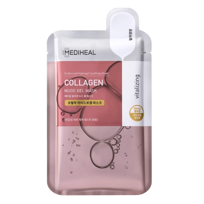 MEDIHEAL HYDRO NUDE GEL I.P.I COLLAGEN Maska w płachcie hydrożelowa rozświetlająca 30 ml