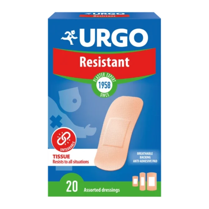 URGO Resistant plastry antyseptyczne 20 szt.
