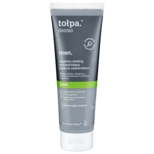 TOŁPA DERMO MEN PURE Węglowy peeling oczyszczający przeciw zaskórnikom 100 ml