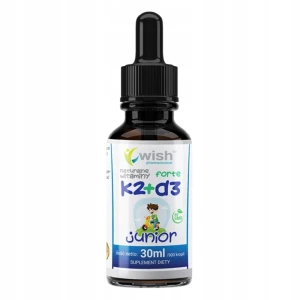 WISH Pharmaceutical Naturalna Witamina K2 MK-7 + D3 Forte Junior suplement diety w kroplach 30ml