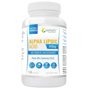 WISH Pharmaceutical Alpha Lipoic Acid 200mg suplement diety 120 kapsułek