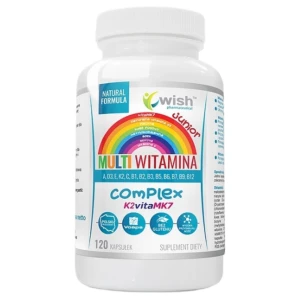 WISH Pharmaceutical Multiwitamina Junior Complex + Prebiotyk suplement diety 120 kapsułek