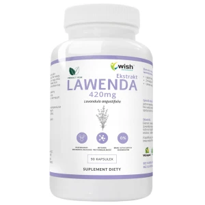 WISH Pharmaceutical Lawenda Ekstrakt 420mg suplement diety 90 kapsułek