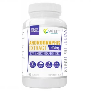 WISH Pharmaceutical Andrographis Extract 400mg suplement diety 60 kapsułek