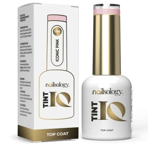 Clavier Nailsology Tint IQ Top Coat top hybrydowy TT01 Iconic Pink 8ml