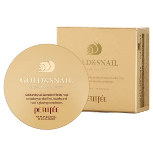 PETITFEE Gold&Snail Hydrogel Eye Patch Wygładzające hydrożelowe płatki pod oczy ze złotem i śluzem ślimaka 60szt.