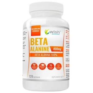WISH Pharmaceutical Beta Alanina 800mg suplement diety 120 kapsułek