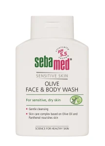 Sebamed Sensitive Skin Olive Face &amp; Body Wash oliwkowa emulsja do mycia twarzy i ciała 200ml