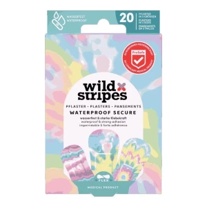 Wild Stripes Waterproof Secure plastry wodoodporne Rainbow 20szt.