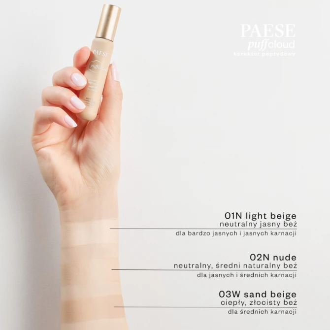 PAESE PUFF CLOUD KOREKTOR PEPTYDOWY 02 NUDE 7 ml