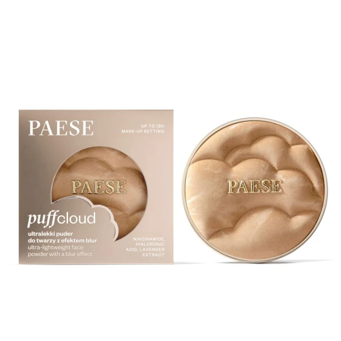 PAESE Puff Cloud Ultralekki puder prasowany z efektem blur 02N Nude 4,2g