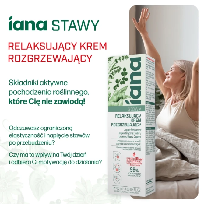 IANA Stawy Relaksujący krem rozgrzewający 100 ml