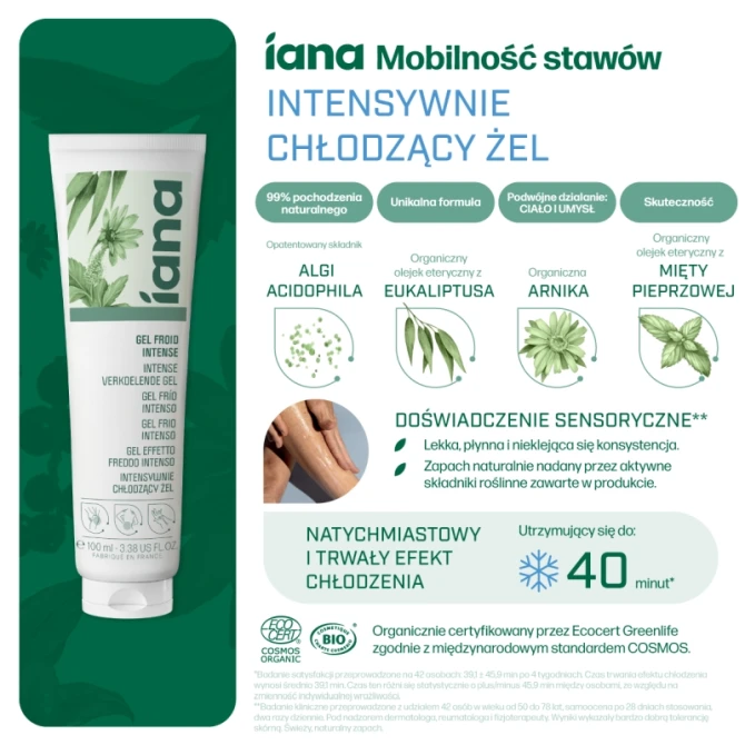 IANA Stawy Intensywnie chłodzący żel 100 ml