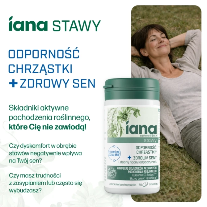 IANA Stawy Odporność Chrząstki + Zdrowy sen 60 tabl.
