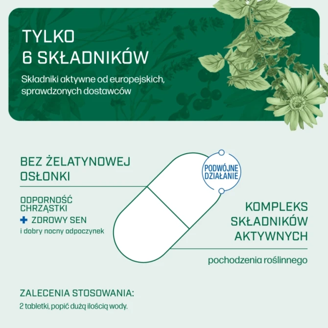 IANA Stawy Odporność Chrząstki + Zdrowy sen 60 tabl.