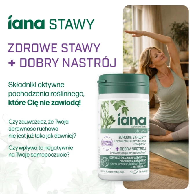 IANA Stawy Zdrowe stawy + Dobry Nastrój - 60 tabl.