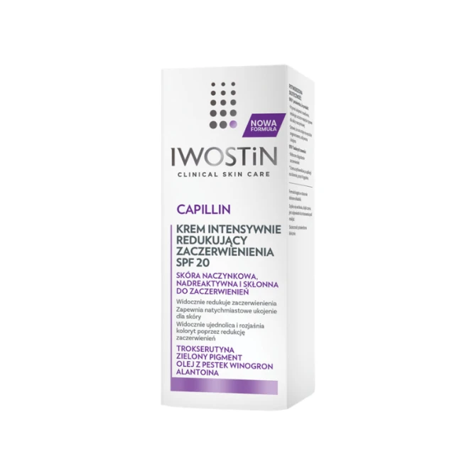 IWOSTIN CAPILLIN Krem Intensywnie Redukujący Zaczerwienienia SPF20 – 50ml