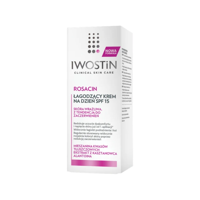 IWOSTIN ROSACIN Łagodzący krem na dzień SPF15 - 50 ml