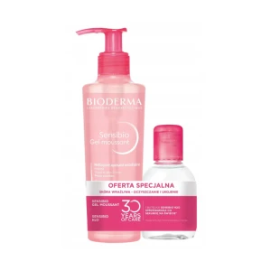 BIODERMA Zestaw Sensibio Gel 200ml + H20 100ml