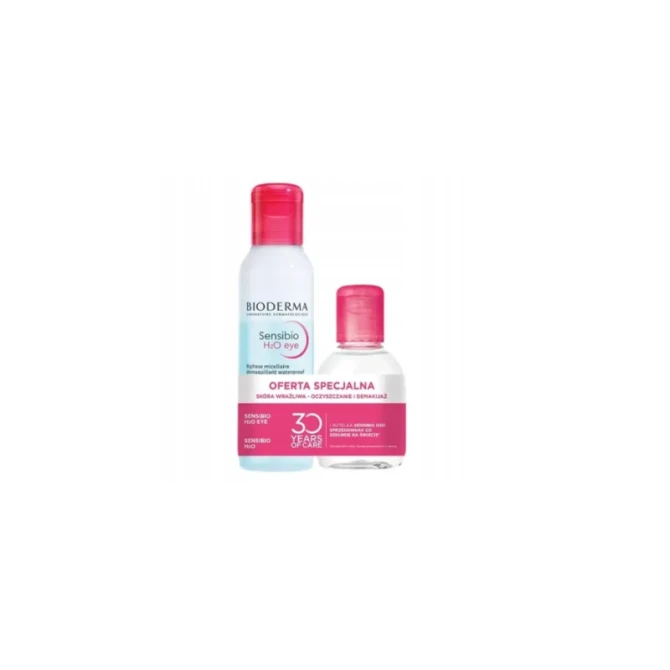 BIODERMA Zestaw Sensibio H20 Eye+H20 100 ml