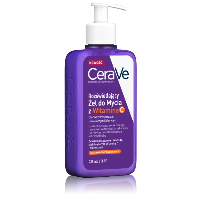 CERAVE Rozświetlający żel do mycia z witaminą C 236 ml