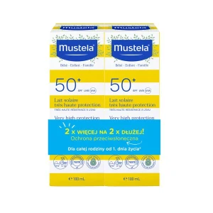 MUSTELA SUN Duopak Mleczko przeciwsłoneczne SPF50+ 2 x 100ml