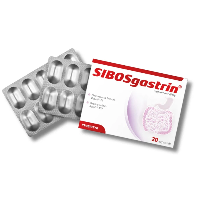 SIBOSgastrin® Suplement diety, probiotyk 20 kapsułek