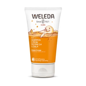 WELEDA KIDS 2w1 Szampon i płyn do mycia ciała Happy Orange - 150ml