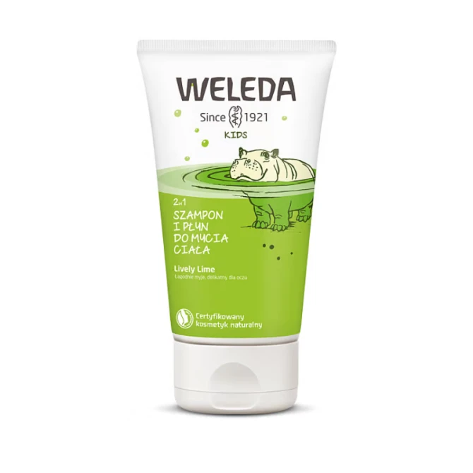 WELEDA KIDS 2w1 Szampon i płyn do mycia ciała Lively Lime - 150ml