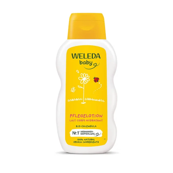 WELEDA Calendula Emulsja do ciała dla niemowląt i dzieci z nagietkiem lekarskim - 200ml