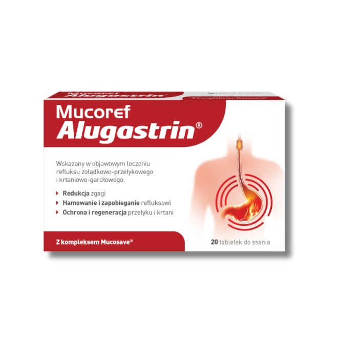 MUCOREF ALUGASTRIN 20 tabletek