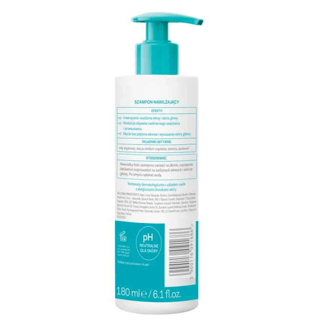 OILLAN Derm+ Szampon nawilżający - 180 ml