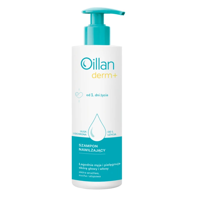 OILLAN Derm+ Szampon nawilżający - 180 ml