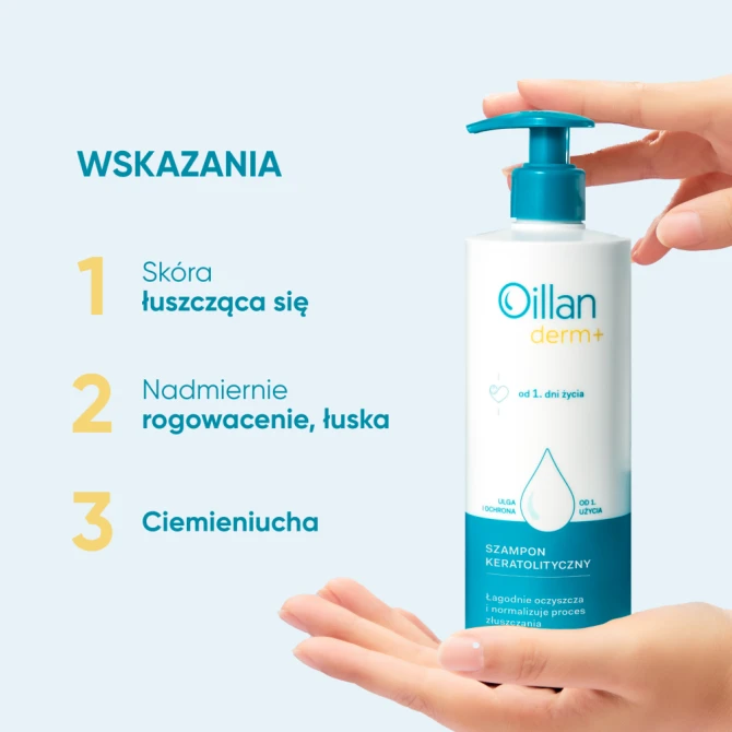 OILLAN Derm+ Szampon kreatolityczny - 180 ml