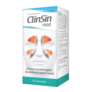 ClinSin Med zestaw uzupełniający do płukania nosa i zatok 30 saszetek
